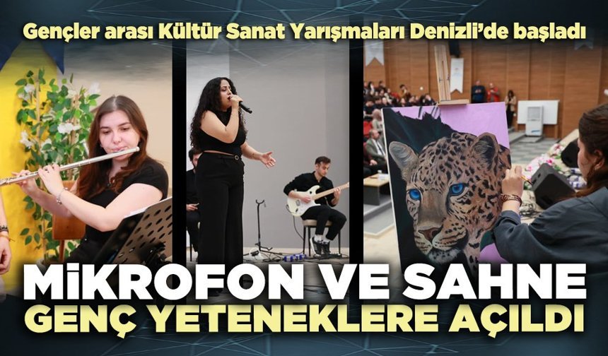 Mikrofon ve sahne genç yeteneklere açıldı