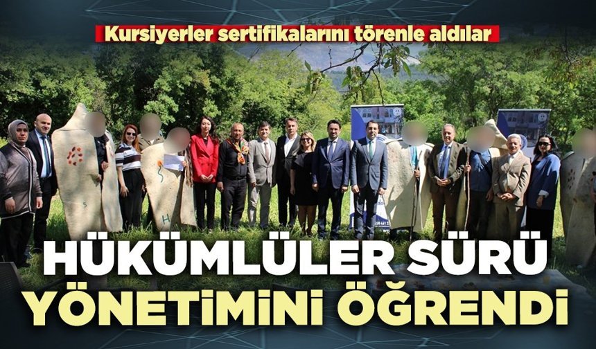 Hükümlüler sürü yönetimini öğrendi