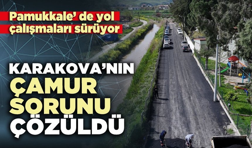 Karakova’nın çamur sorunu çözüldü