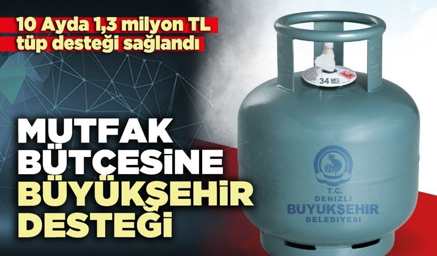 Mutfak bütçesine büyükşehir desteği