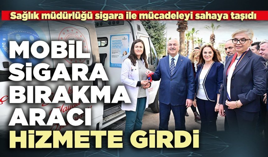 Mobil sigara bırakma aracı hizmete girdi