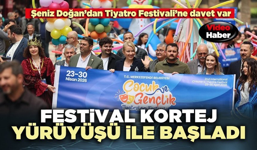 Çocuk ve Gençlik Tiyatroları Festivali kortej yürüyüşü ile başladı