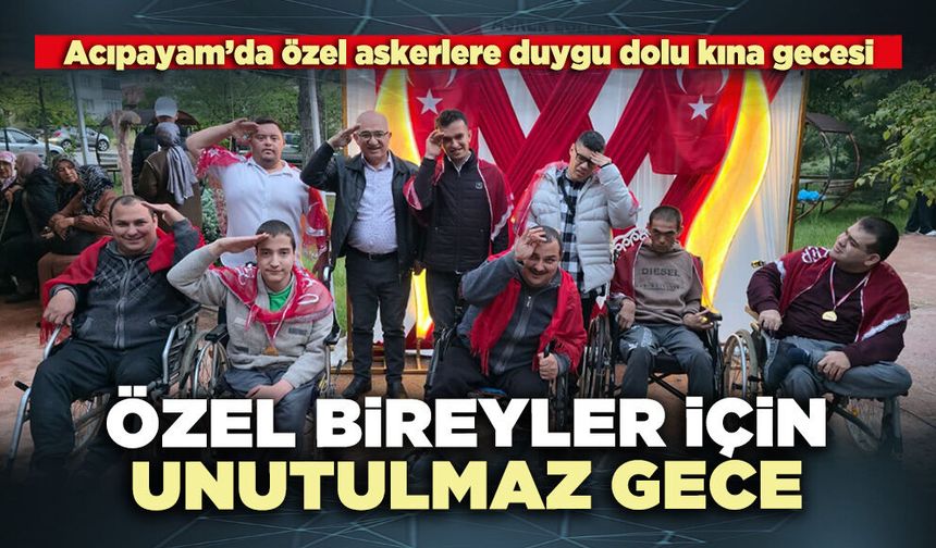 Özel bireyler için unutulmaz gece