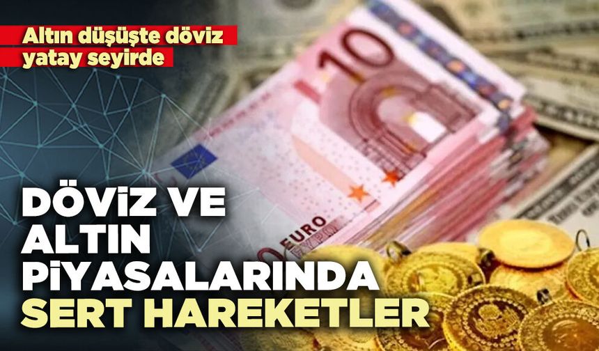 Döviz ve altın piyasalarında sert hareketler