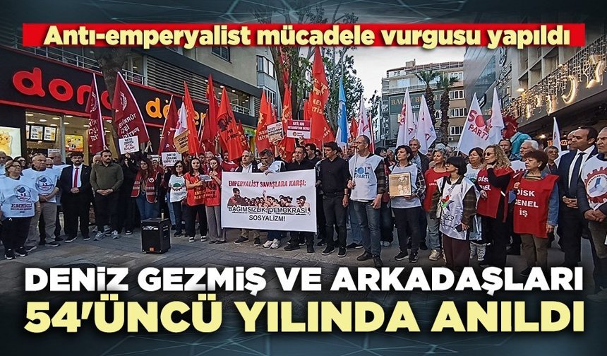 Deniz Gezmiş ve arkadaşları 54'üncü yılında anıldı