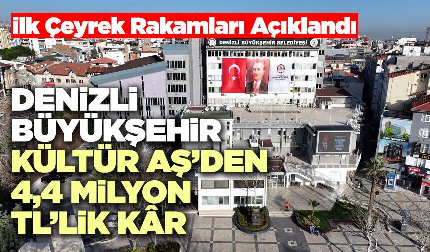 Denizli Büyükşehir Kültür AŞ’den 4,4 Milyon TL’lik Kâr