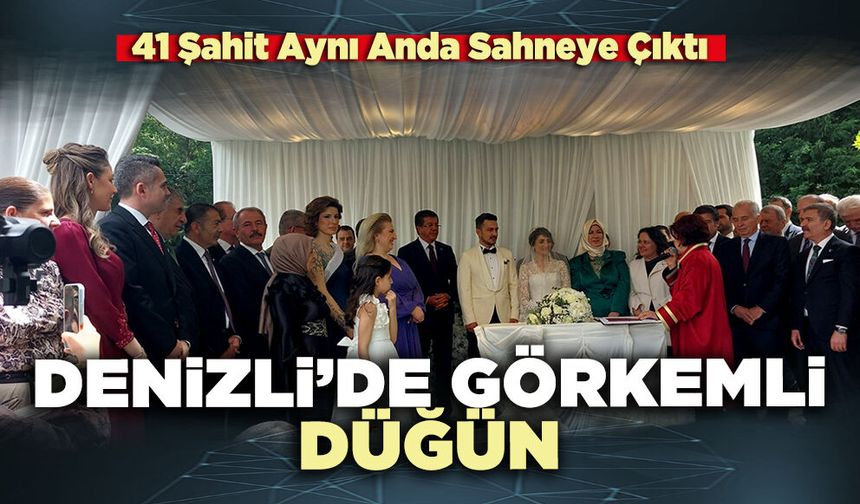 Denizli’de görkemli düğün