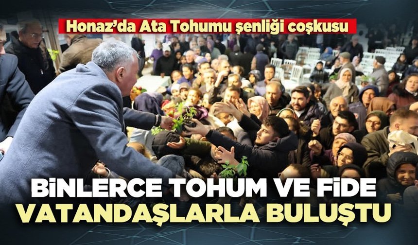 Binlerce tohum ve fide vatandaşlarla buluştu