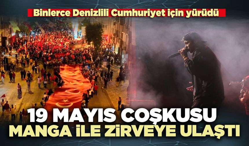 19 Mayıs coşkusu Manga ile zirveye ulaştı