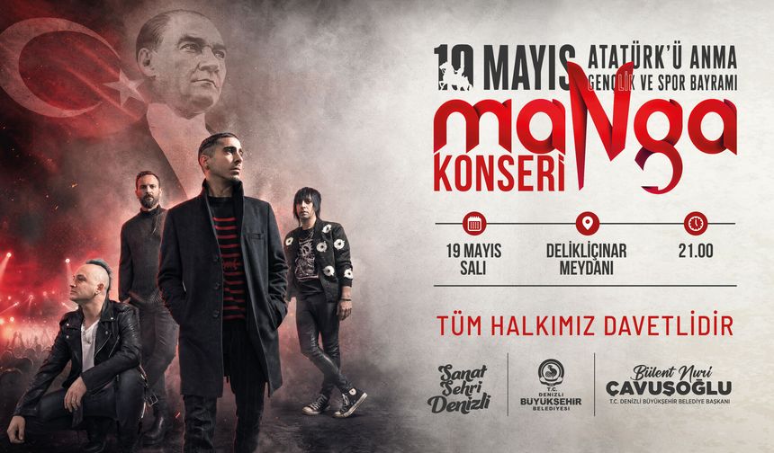 Denizli Büyükşehir Belediyesi 19 Mayıs Manga Konseri 19.05.2026