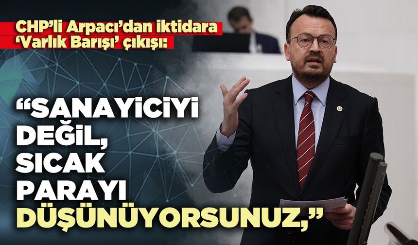 Şeref Arpacı: “Sanayiciyi değil, sıcak parayı düşünüyorsunuz,”