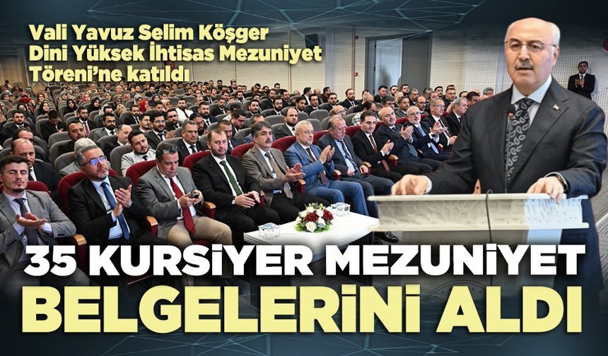 35 Kursiyer mezuniyet belgelerini aldı