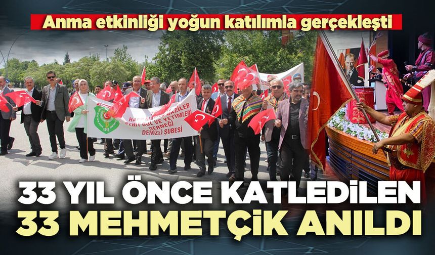 33 Yıl önce katledilen 33 Mehmetçik anıldı