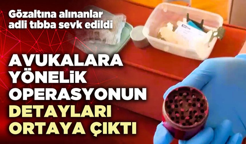 Avukalara yönelik operasyonun detayları ortaya çıktı