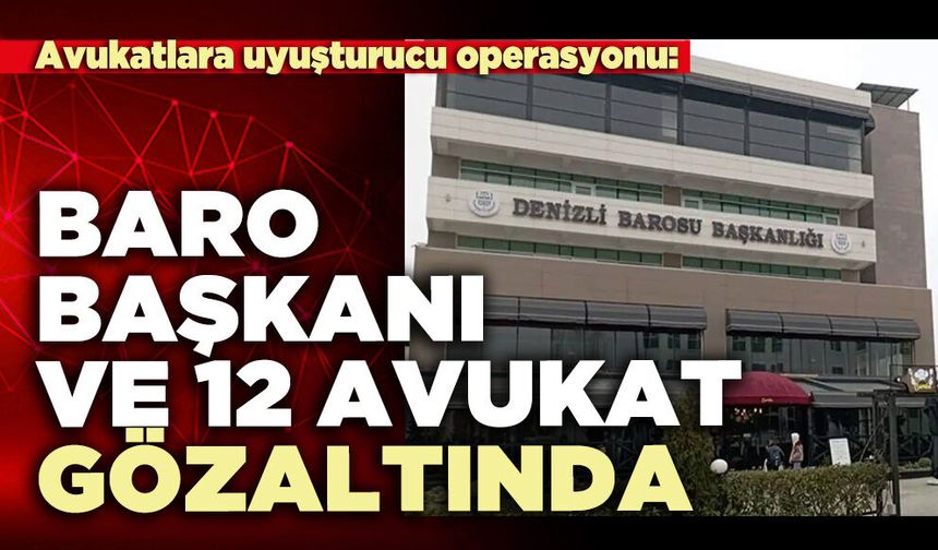 Baro Başkanı ve 12 avukat gözaltında