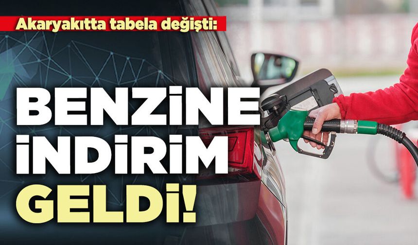 Akaryakıtta tabela değişti: Benzine indirim geldi!