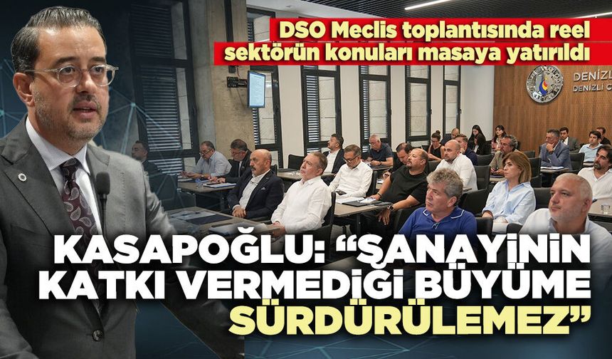 Kasapoğlu: “Sanayinin katkı vermediği büyüme sürdürülemez”