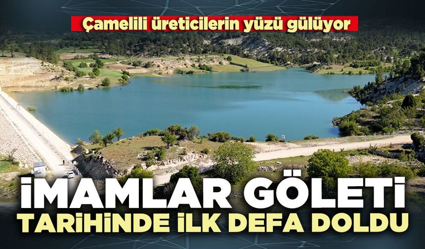 İmamlar Göleti tarihinde ilk defa doldu