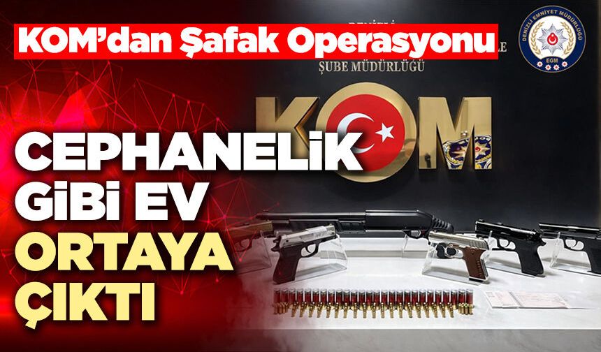 KOM’dan Şafak Operasyonu: Cephanelik Gibi Ev Ortaya Çıktı