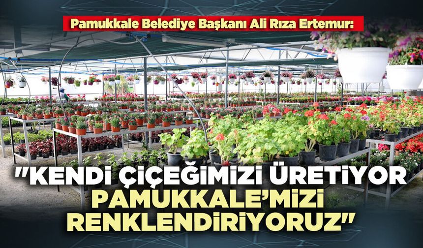 Ali Rıza Ertemur: "Kendi çiçeğimizi üretiyor, Pamukkale’mizi renklendiriyoruz"