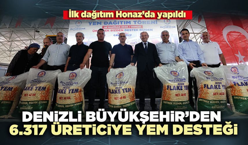 Büyükşehir’den 6.317 üreticiye yem desteği