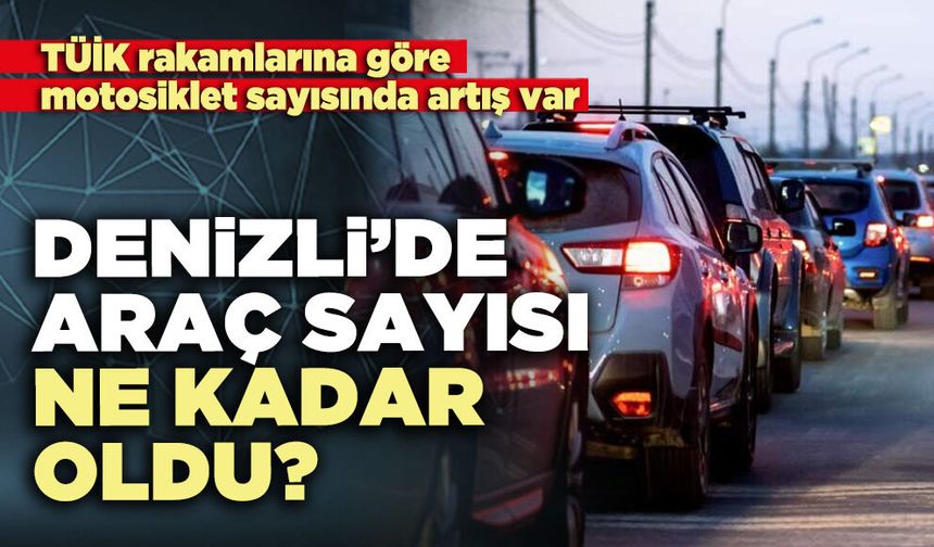 Denizli’de araç sayısı ne kadar oldu?