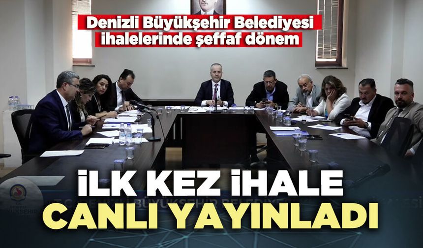 DBB ilk kez ihaleyi canlı yayınladı