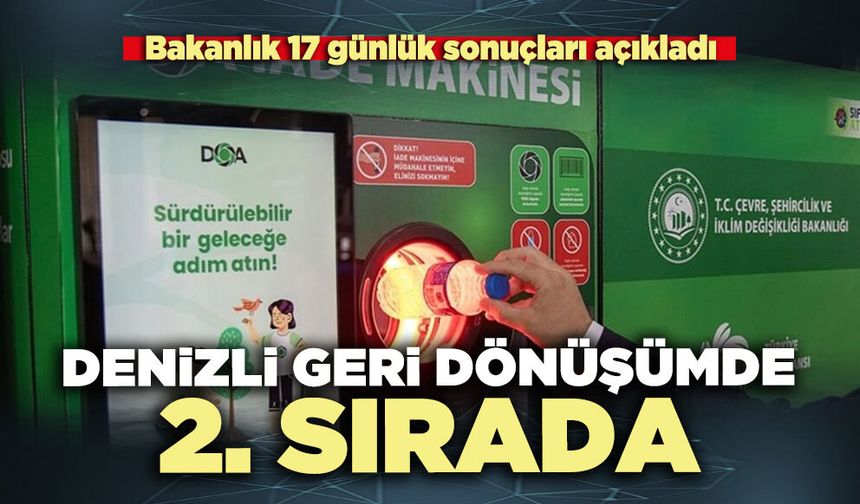 Denizli geri dönüşümde 2. sırada