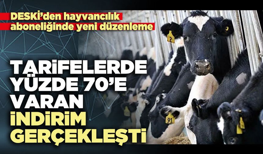 DESKİ’den yeni düzenleme: Tarifelerde yüzde 70’e varan indirim gerçekleşti