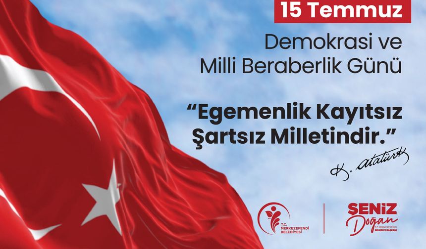 Merkezefendi Belediyesi 15 Temmuz Pop-up Reklam İlanı