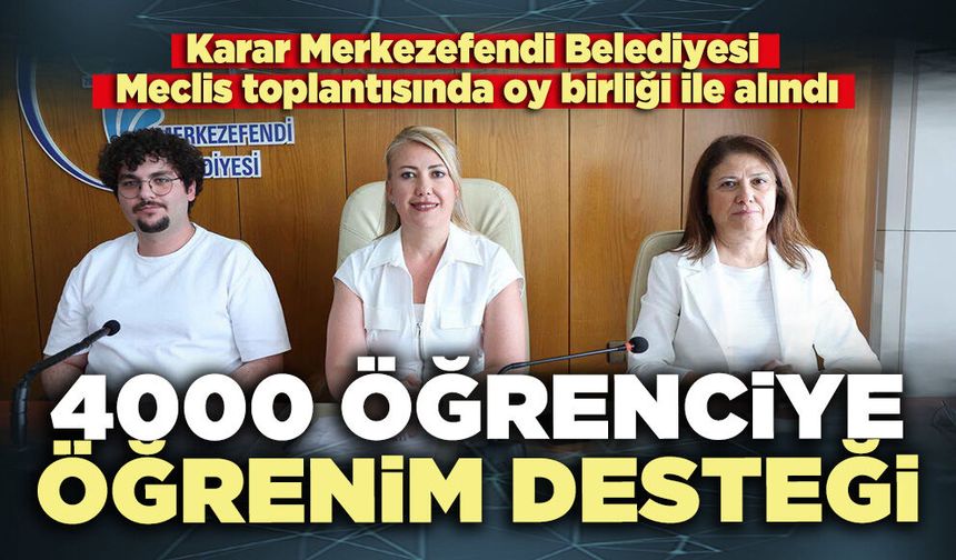4000 Öğrenciye öğrenim desteği