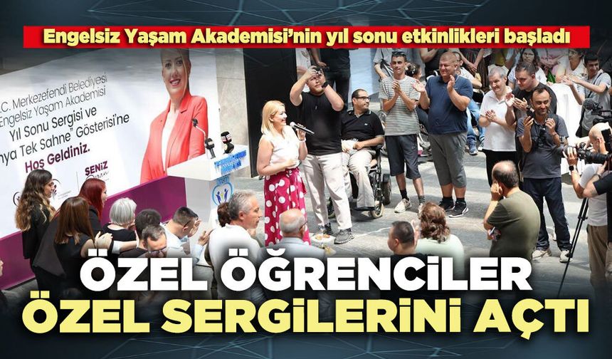 Özel öğrenciler özel sergilerini açtı