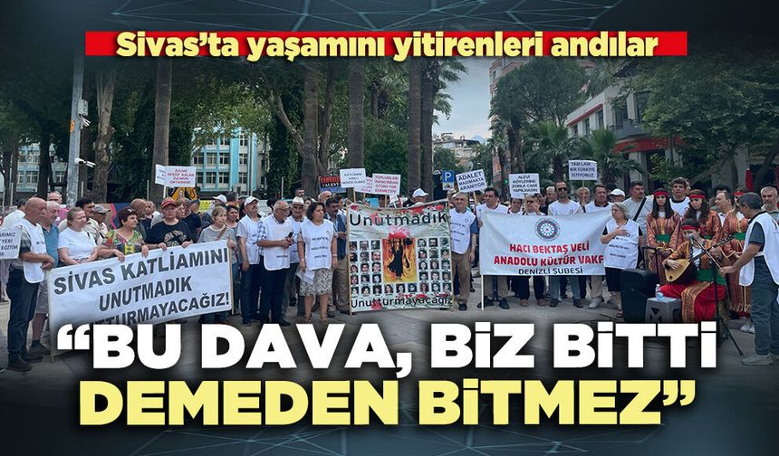 Denizli’de Sivas Katliamı’nın 33. yılı anıldı