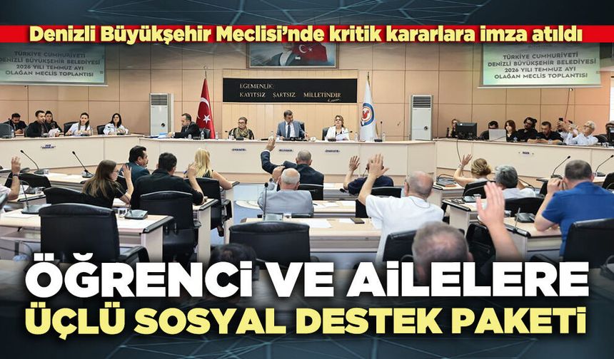 Öğrenci ve ailelere üçlü sosyal destek paketi