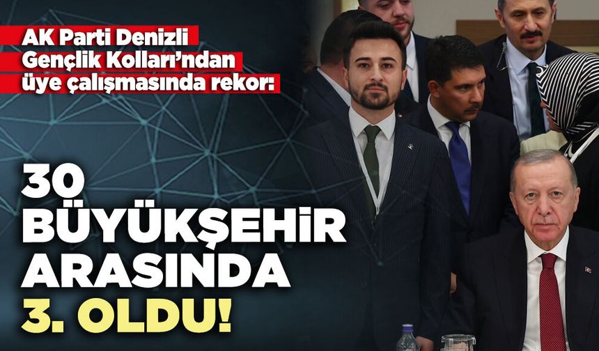 30 Büyükşehir arasında 3. oldu!