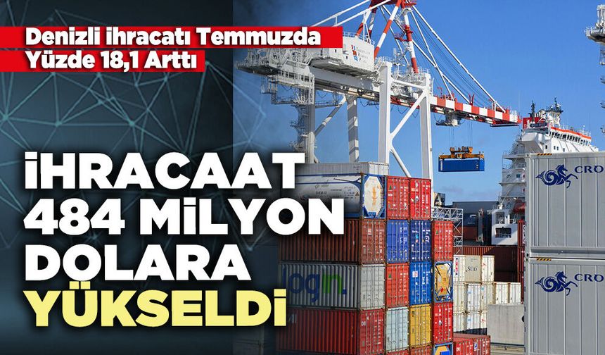 İhracaat 484 milyon dolara yükseldi