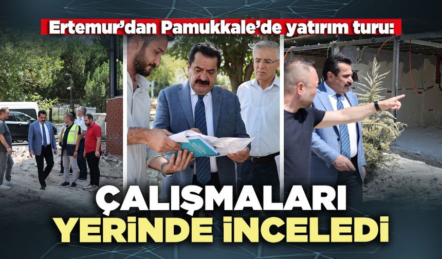 Ertemur çalışmaları yerinde inceledi