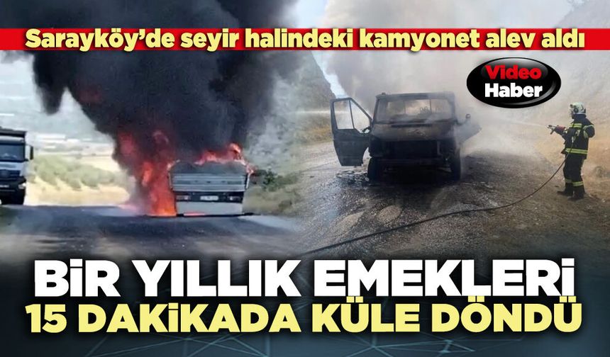 Bir yıllık emekleri 15 dakikada küle döndü