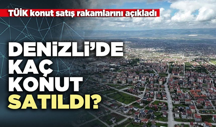 Denizli’de kaç konut satıldı?