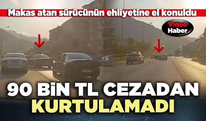 90 Bin TL cezadan kurtulamadı