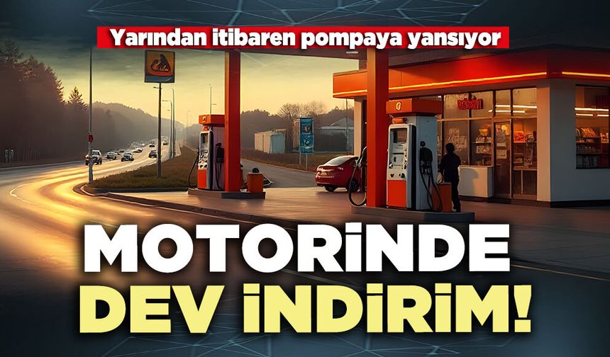 Motorinde dev indirim!