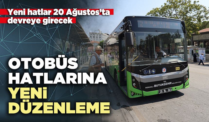 Otobüs hatlarına yeni düzenleme