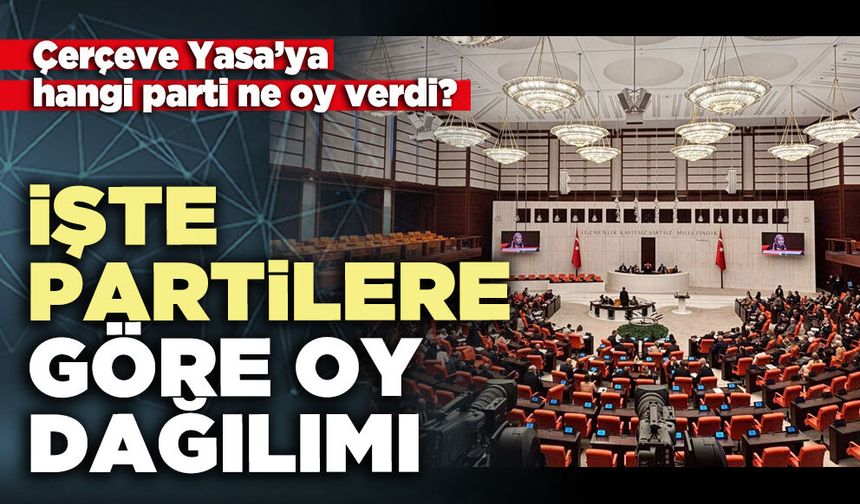 İşte partilere göre oy dağılımı