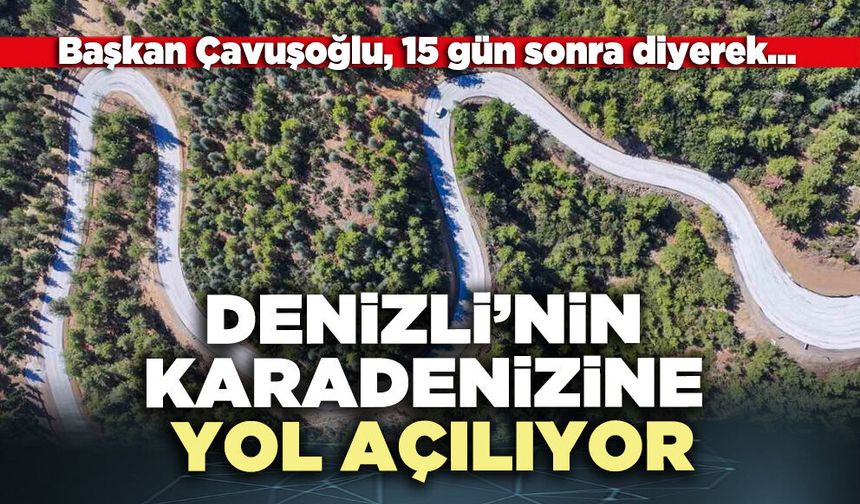 Denizli’nin Karadenizine yol açılıyor
