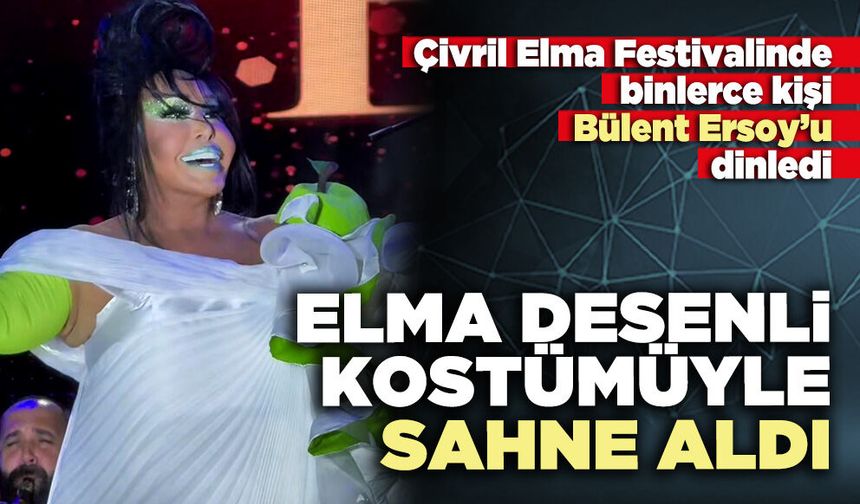 Bülent Ersoy Elma Festivalinde elma desenli kostümüyle sahne aldı
