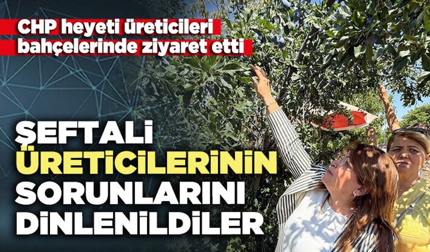 Şeftali üreticilerinin sorunlarını dinlenildiler