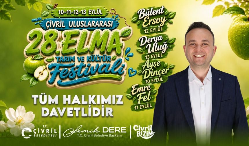 Çivril Uluslararası 28. Elma Tarım ve kültür Festivali Popup İlan
