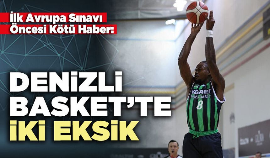 İlk Avrupa Sınavı Öncesi Kötü Haber: Denizli Basket’te iki eksik