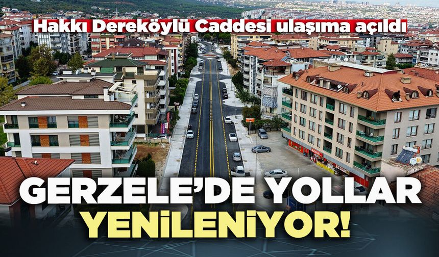 Gerzele’de yollar yenileniyor!