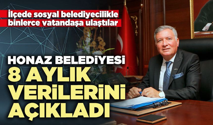 Honaz Belediyesi 8 aylık verilerini açıkladı